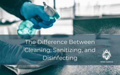 The Difference Between Cleaning, Sanitizing and Disinfecting
